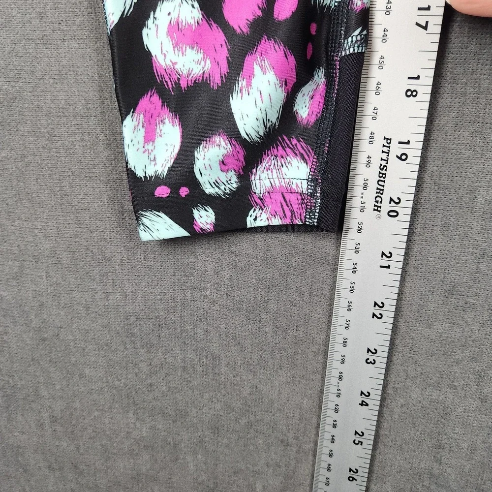Under Armour Leggings Girl's Size Large Heatgear‎ Black Printed Leggings NWT